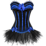 Corset Dress Bustier Corset Top and Steampunk Skirt Burlesque for Women Halloween Costume