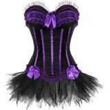 Corset Dress Bustier Corset Top and Steampunk Skirt Burlesque for Women Halloween Costume