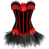 Corset Dress Bustier Corset Top and Steampunk Skirt Burlesque for Women Halloween Costume