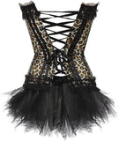 Corset Dress Bustier Corset Top and Steampunk Skirt Burlesque for Women Halloween Costume