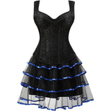 Corset Dress Corset Top and Steampunk Skirt Burlesque Costumes for Women Halloween Costume