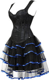 Corset Dress Corset Top and Steampunk Skirt Burlesque Costumes for Women Halloween Costume