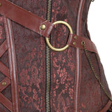 Corset Dress Plus Size Masquerade Gothic Brocade Lace Gothic Bustier Skirt Set Costume