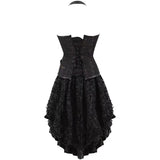 Corset Dress Plus Size Masquerade Gothic Brocade Lace Gothic Bustier Skirt Set Costume