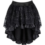 Corset Dress Skirt Top Set Bustier for Women with Sleeves Off The Shoulder Lace Floral Plus Size