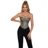 Corset for Women Steampunk Gothic Lace Up Bustiers Steel Boned Corsets Bodice
