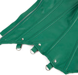 Corsets for Women Plus Size Faux Leather Steampunk Corset Top Zipper Bustier