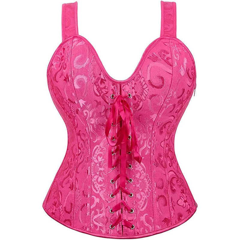 Corsets for Women Steampunk Gothic Shoulder Straps Tank Corsets Victorian Bustier Top