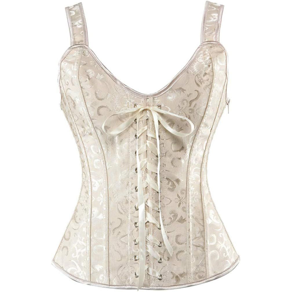 Corsets for Women Steampunk Gothic Shoulder Straps Tank Corsets Victorian Bustier Top