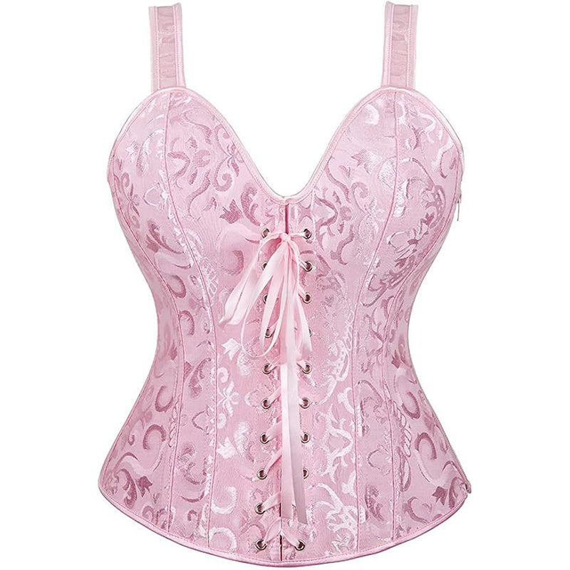 Corsets for Women Steampunk Gothic Shoulder Straps Tank Corsets Victorian Bustier Top