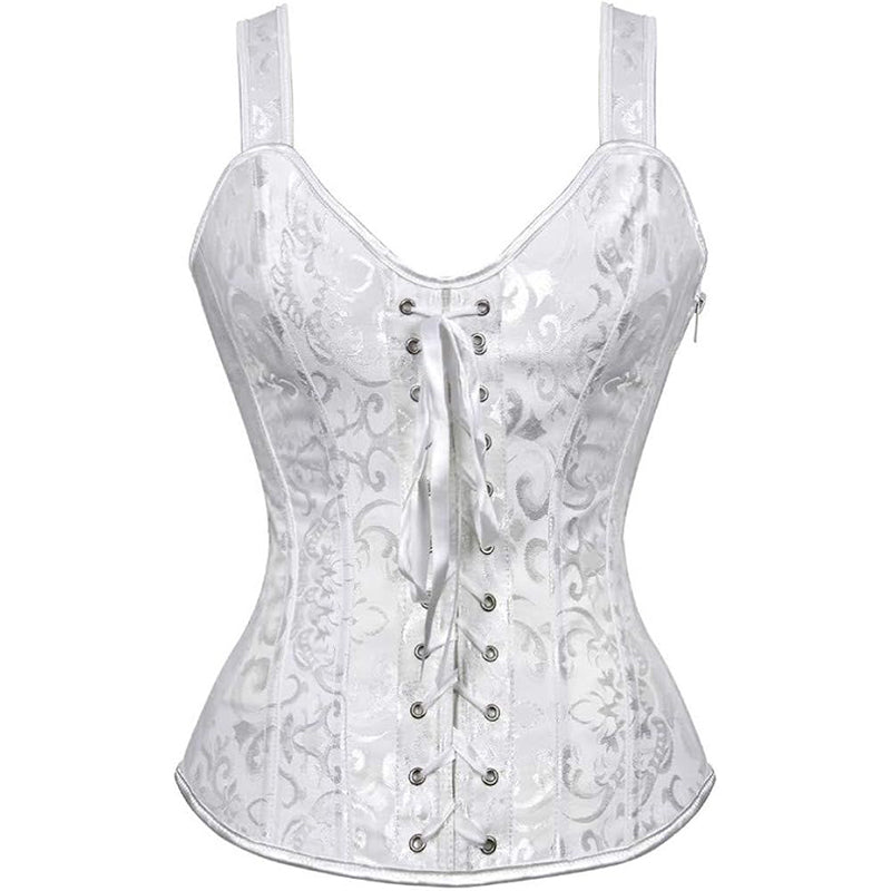 Corsets for Women Steampunk Gothic Shoulder Straps Tank Corsets Victorian Bustier Top