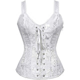 Corsets for Women Steampunk Gothic Shoulder Straps Tank Corsets Victorian Bustier Top