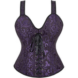 Corsets for Women Steampunk Gothic Shoulder Straps Tank Corsets Victorian Bustier Top