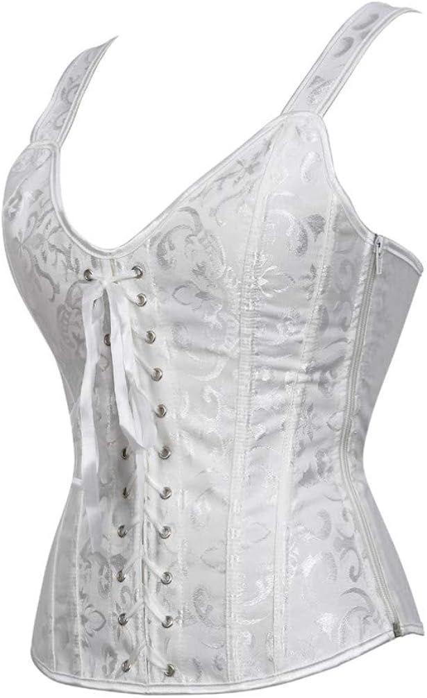 Corsets for Women Steampunk Gothic Shoulder Straps Tank Corsets Victorian Bustier Top