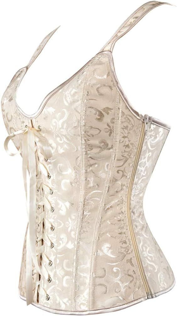 Corsets for Women Steampunk Gothic Shoulder Straps Tank Corsets Victorian Bustier Top