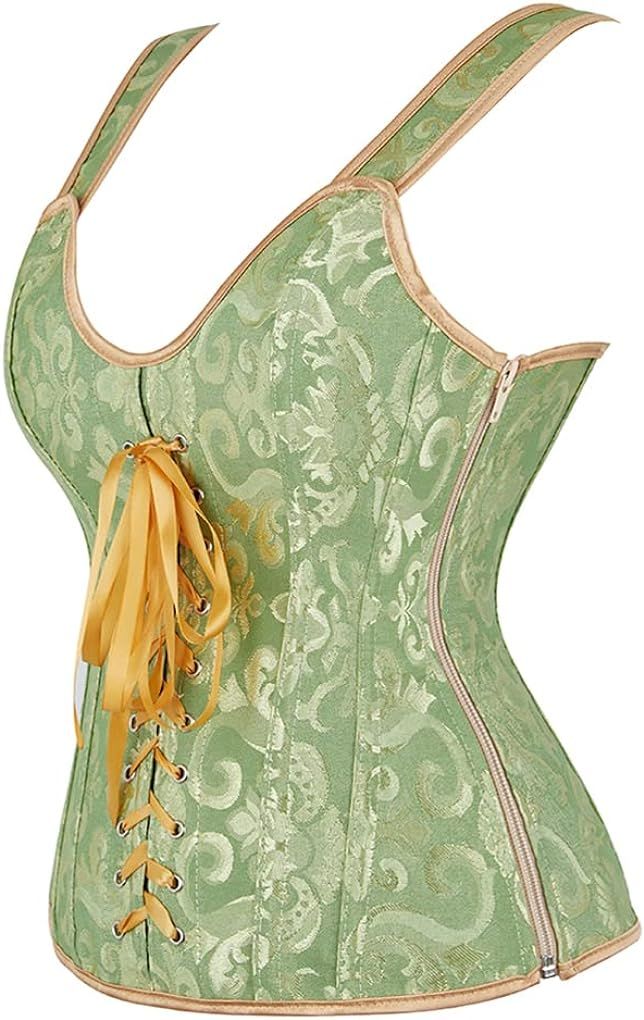 Corsets for Women Steampunk Gothic Shoulder Straps Tank Corsets Victorian Bustier Top
