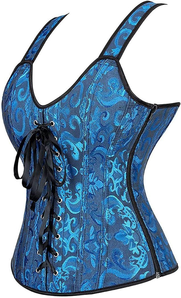 Corsets for Women Steampunk Gothic Shoulder Straps Tank Corsets Victorian Bustier Top