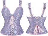 Corsets for Women Steampunk Gothic Shoulder Straps Tank Corsets Victorian Bustier Top