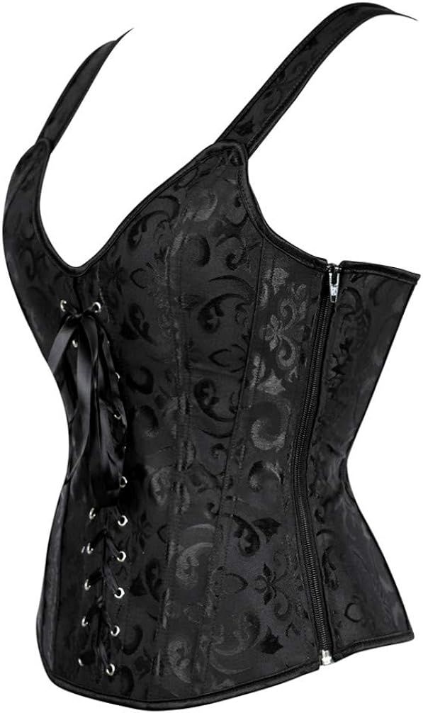 Corsets for Women Steampunk Gothic Shoulder Straps Tank Corsets Victorian Bustier Top