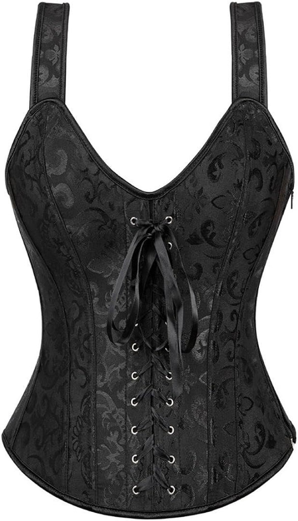 Corsets for Women Steampunk Gothic Shoulder Straps Tank Corsets Victorian Bustier Top