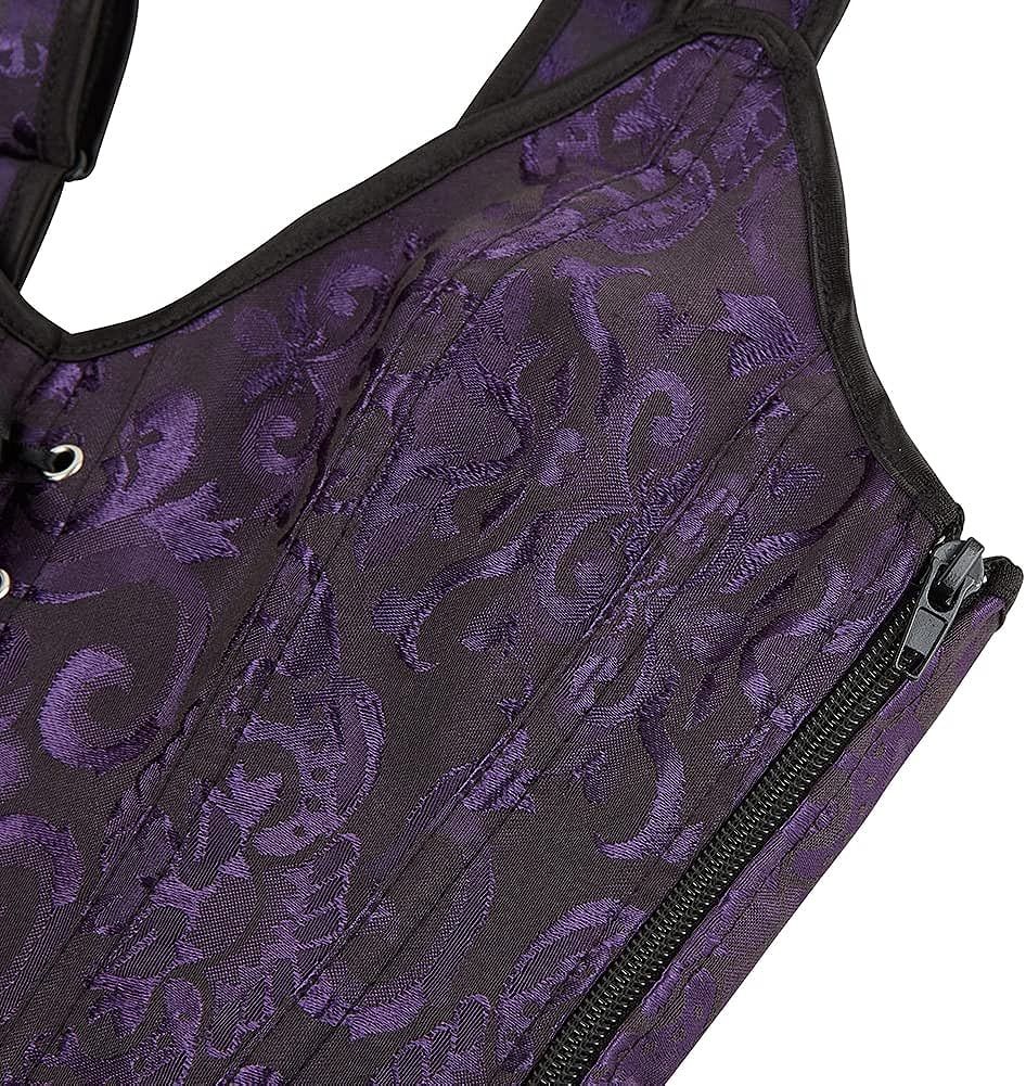 Corsets for Women Steampunk Gothic Shoulder Straps Tank Corsets Victorian Bustier Top