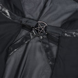Elegant Gothic Lace Up Corset Dress for Women Medieval Cosplay Costume Gown Halloween Party