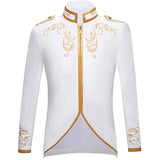 Unisex Fashion Palace Prince Gold Embroidered Jacket Court Uniform Costume