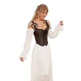 Fashion Womens Sexy Vintage 1920s Renaissance Lace Trim Corset Bustier