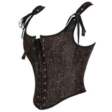 Fashion Womens Sexy Vintage 1920s Renaissance Lace Trim Corset Bustier