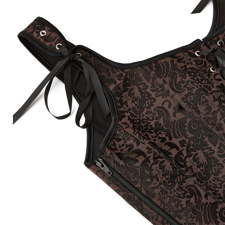Fashion Womens Sexy Vintage 1920s Renaissance Lace Trim Corset Bustier