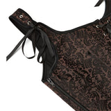 Fashion Womens Sexy Vintage 1920s Renaissance Lace Trim Corset Bustier