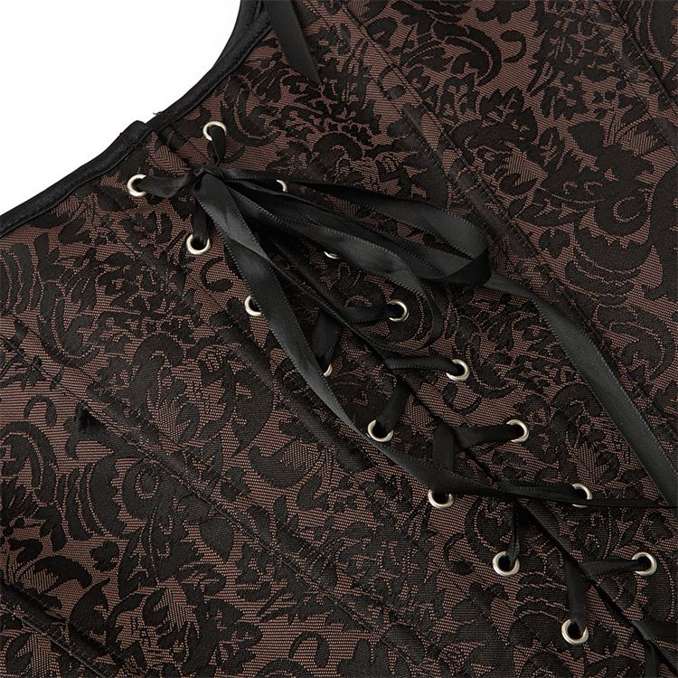 Fashion Womens Sexy Vintage 1920s Renaissance Lace Trim Corset Bustier