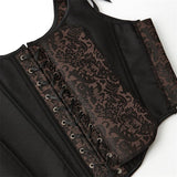 Fashion Womens Sexy Vintage 1920s Renaissance Lace Trim Corset Bustier