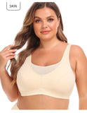 Full Coverage Bras for Women Plus Size Wireless Seamless Lace Bras High Support Large Breast