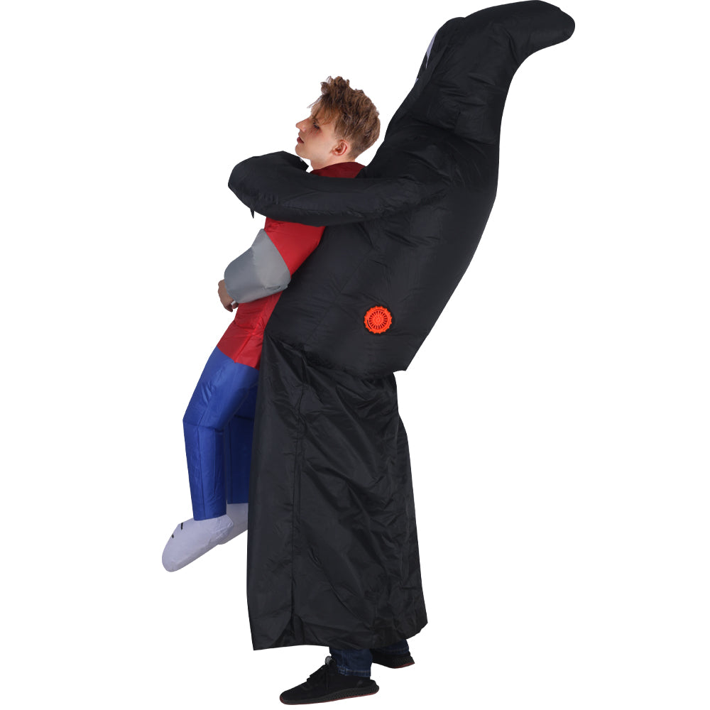 Inflatable Alien Costumes Suitable for Adults, Halloween Cosplay Party Polyester Blow Up Costumes
