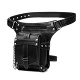 Goth Punk Waist Bag Drop Leg Arm Bag Pack Shoulder Pouch Bag