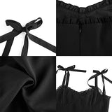 Gothic Dark Sweet Black Dresses Spaghetti Straps Y2K Streetwear