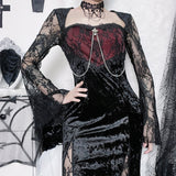 Gothic Dress Vintage Goth Romantic Casual Clothes Fashion Dress