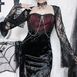 Gothic Dress Vintage Goth Romantic Casual Clothes Fashion Dress