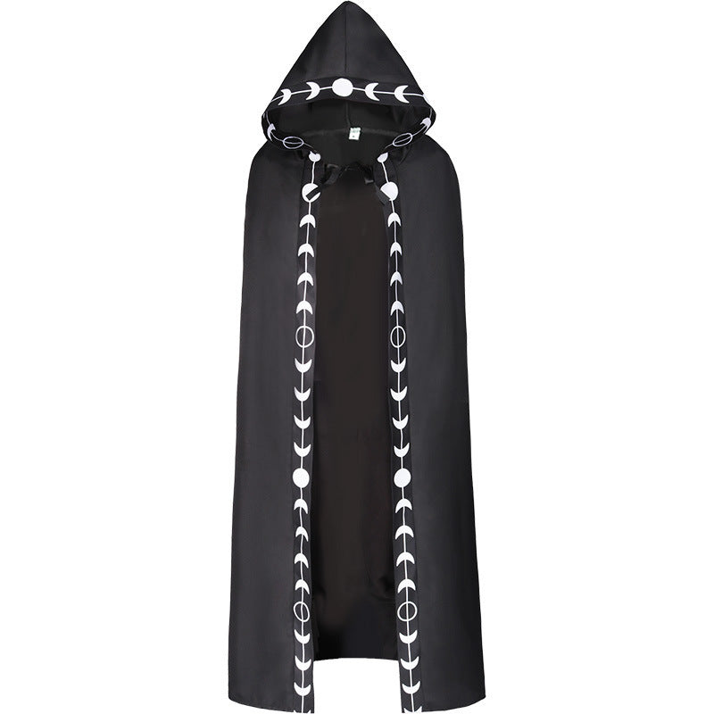 Gothic Harajuku Hooded Cloak Renaissance 5 Color Cloak Event Witch Halloween Cosplay