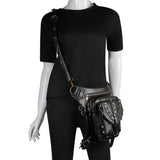 Gothic Steampunk Waist Bag Drop Leg Arm Bag Pack Waist Shoulder Fanny Pouch Bag