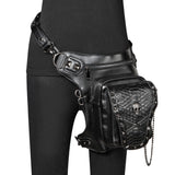 Gothic Steampunk Waist Bag Drop Leg Arm Bag Pack Waist Shoulder Fanny Pouch Bag