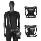 Gothic Steampunk Waist Bag Drop Leg Arm Bag Pack Waist Shoulder Fanny Pouch Bag