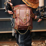 Gothic Steampunk Waist Bag Drop Leg Arm Bag Pack Waist Shoulder Fanny Pouch Bag