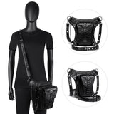 Gothic Steampunk Waist Bag Drop Leg Arm Bag Pack Waist Shoulder Fanny Pouch Bag