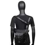 Gothic Steampunk Waist Bag Drop Leg Arm Bag Pack Waist Shoulder Fanny Pouch Bag