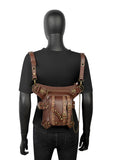 Gothic Steampunk Waist Bag Drop Leg Arm Bag Pack Waist Shoulder Fanny Pouch Bag