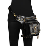 Gothic Steampunk Waist Bag Drop Leg Arm Bag Pack Waist Shoulder Fanny Pouch Bag