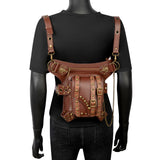 Gothic Steampunk Waist Bag Drop Leg Arm Bag Pack Waist Shoulder Fanny Pouch Bag