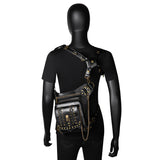 Gothic Steampunk Waist Bag Drop Leg Arm Bag Pack Waist Shoulder Fanny Pouch Bag